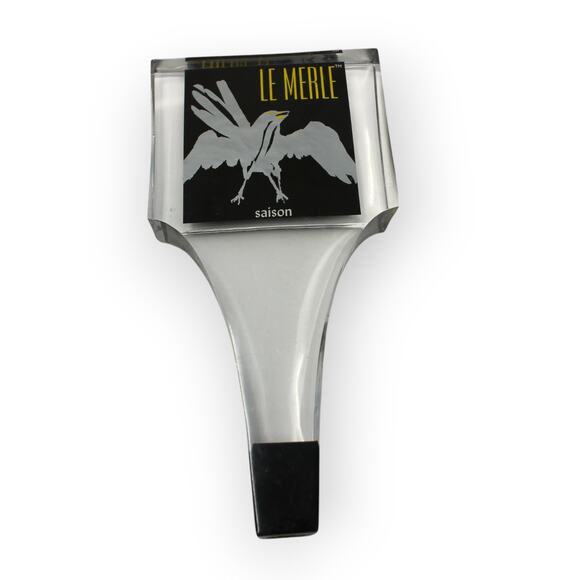 NorthCoast Brewing Le Merle Saison Craft Beer Tap Handle Fort Bragg CA Resin - Picture 3 of 10